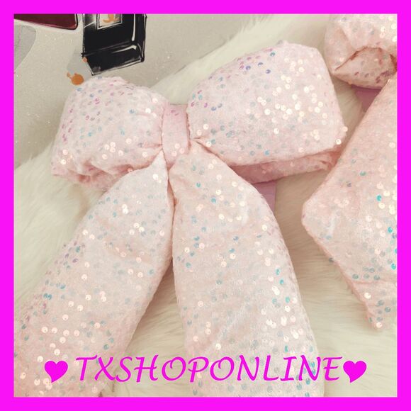 🎄🎀2 Pink sparkling big bow christmas decoration🎀🎄 - Picture 6 of 7